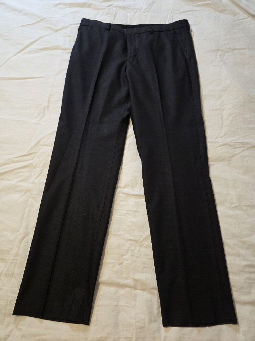 Express Men's Charcoal Gray Wool Size 44R Pants Are 34/34 - Picture 5 of 9